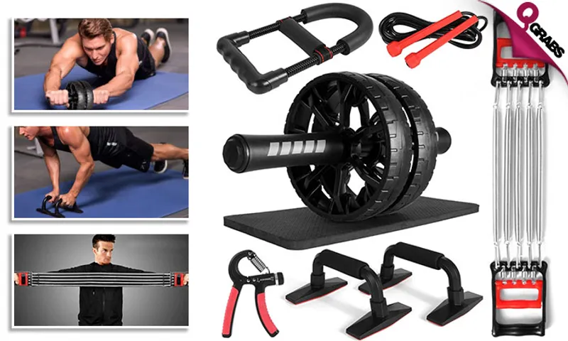 6-in-1 Ultimate Home Workout Set!